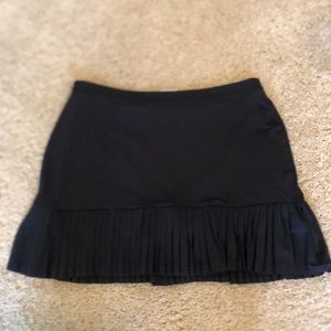 Elegant Black Pleated Skirt